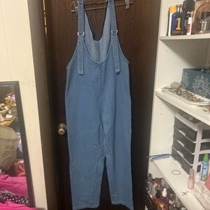 Light Blue Denim Overalls